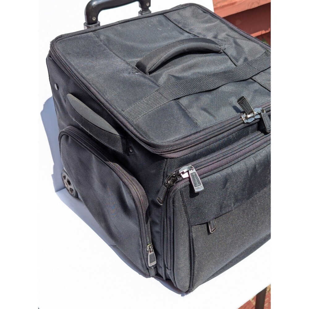 ATIVA Mobil-IT Rolling Briefcase Laptop Bag Carry On 18x16x13 Black Wheeled - Picture 2 of 16